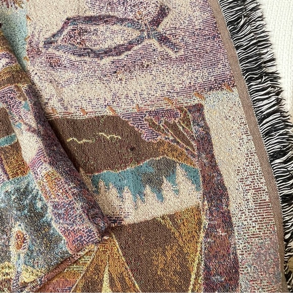 Andrea Tachiera Tapestry Throw Blanket Psalm 33:5 - Picture 12 of 14
